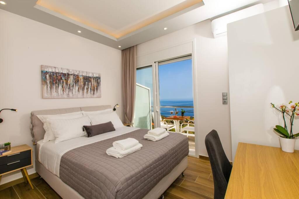 Chrysi'S Ocean View Retreat Villa Kerames Exterior photo