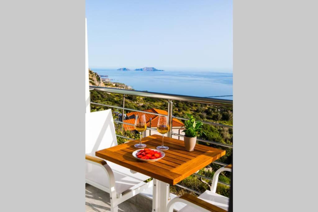 Chrysi'S Ocean View Retreat Villa Kerames Exterior photo